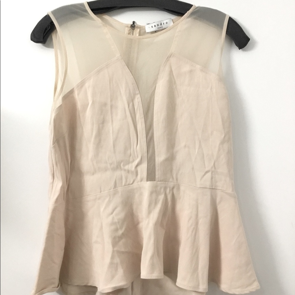 Sandro peplum top